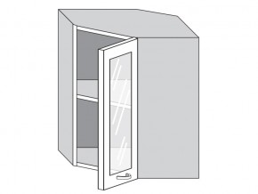 1.60.3у Шкаф настенный (h=720) угловой на 600мм со стекл. дверцей в Полевском - polevskoj.магазин96.com | фото