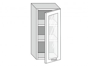 19.40.3 Шкаф настенный (h=913) на 400мм с 1-ой стекл. дверцей в Полевском - polevskoj.магазин96.com | фото