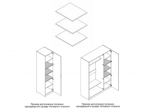 Комплект полок шкафа 1 дверного или 3 дверного в Полевском - polevskoj.магазин96.com | фото