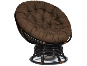 Кресло-качалка Papasan w 23/01 B с подушкой Antique brown, ткань Коричневый в Полевском - polevskoj.магазин96.com | фото