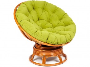 Кресло-качалка Papasan w 23/01 B с подушкой Cognac, флок Олива в Полевском - polevskoj.магазин96.com | фото