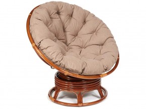 Кресло-качалка Papasan w 23/01 B с подушкой Pecan, экошерсть Коричневый в Полевском - polevskoj.магазин96.com | фото